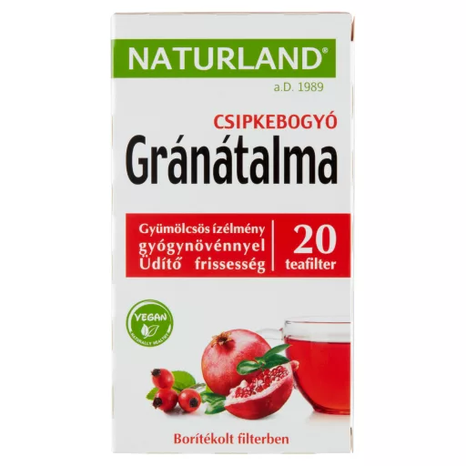 Naturland Gyümölcstea gránátalmával és csipkebogyóval 20 db