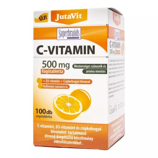 JutaVit C-Vitamin 500 mg rágótabletta 100 db