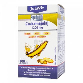 JutaVit Csukamájolaj 1200 mg kapszula 100 db
