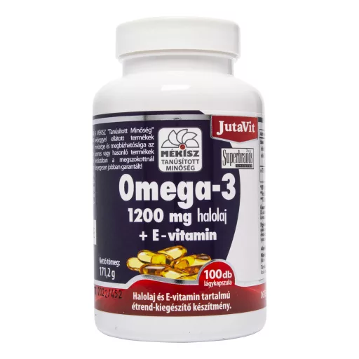 JutaVit Omega-3 halolaj 1200 mg kapszula 100 db