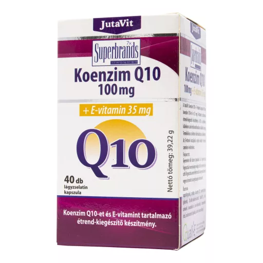 Jutavit Koenzim Q10 100 mg +E-vitamin étrend-kiegészítő kapszula 40 db