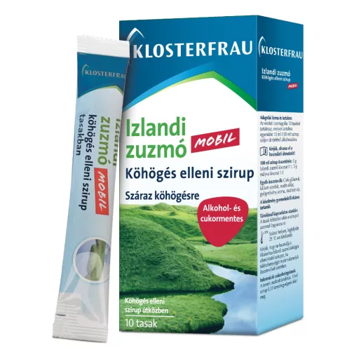 Klosterfrau Izlandi zuzmó köhögés elleni mobil szirup 10 x 10 ml