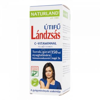 Naturland lándzsás útifű + C-vitamin szirup felnőtteknek 150 ml