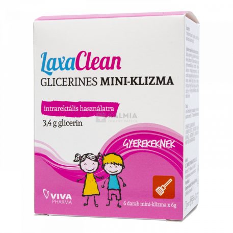 LaxaClean glicerines Mini-Klizma gyermekeknek 6 x 6 g
