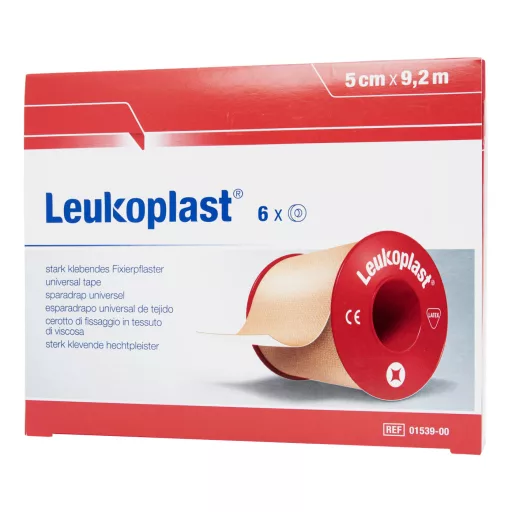 Leukoplast ragtapasz palást nélkül 9,2 m x 5 cm 6 db