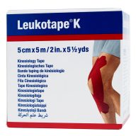 Leukotape piros kineziológiai tapasz 5 cm x 5 m