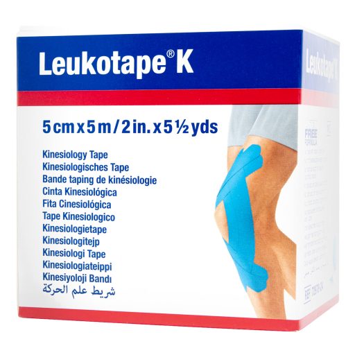 Leukotape világoskék kineziológiai tapasz 5 cm x 5 m