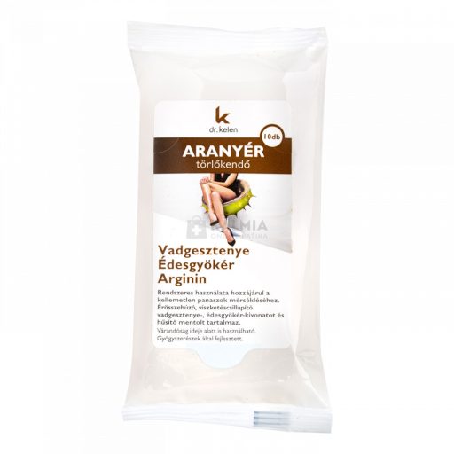 Dr. Kelen Luna Aranyér törlőkendő 10 db
