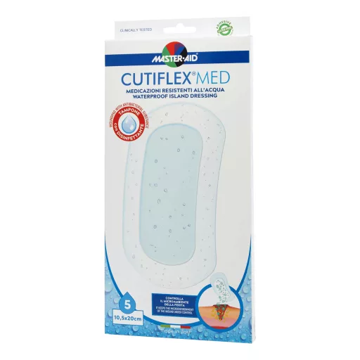 Master-Aid Cutiflex steril sebtapasz 10,5 cm x 20 cm 5 db