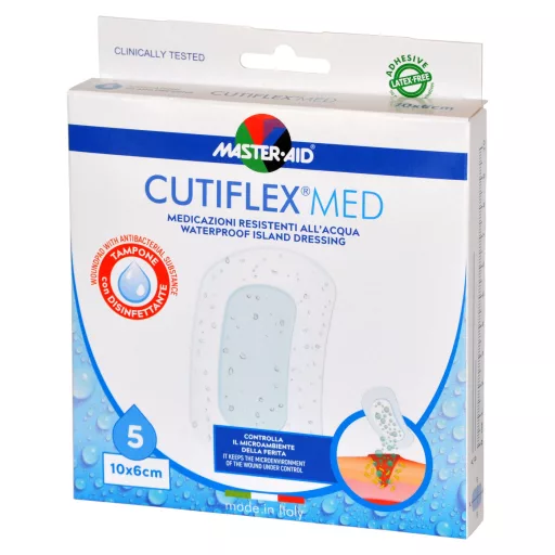 Master-AID CUTIFLEX 6 x 10 cm vízálló sebtapasz fürdéshez 5 db