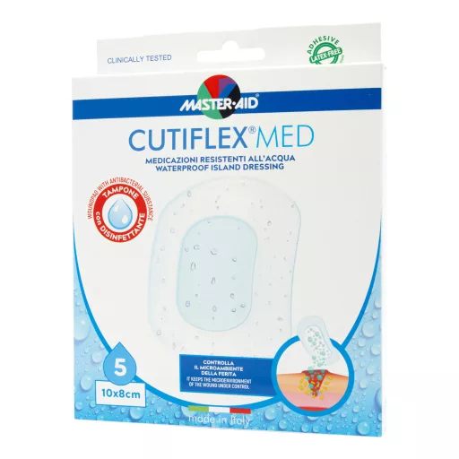 Master-Aid Cutiflex steril sebfedő 10 cm x 8 cm 5 db
