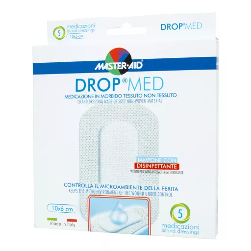 Master-Aid Dropmed extra vastag gézpárna 10 cm x 6 cm 5 db