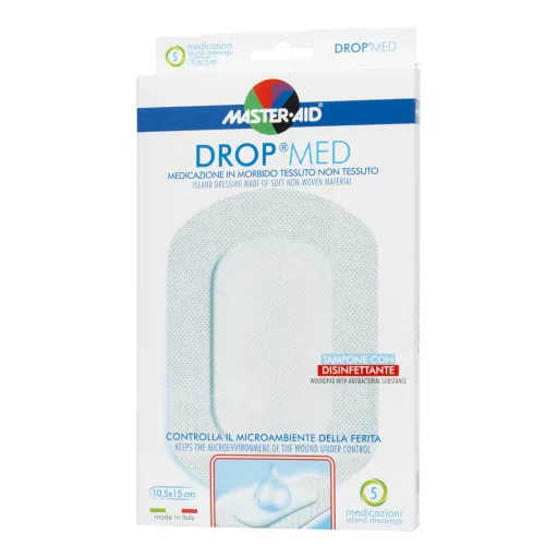 Master-Aid Dropmed extra vastag gézpárna 10,5 cm x 15 cm 5 db