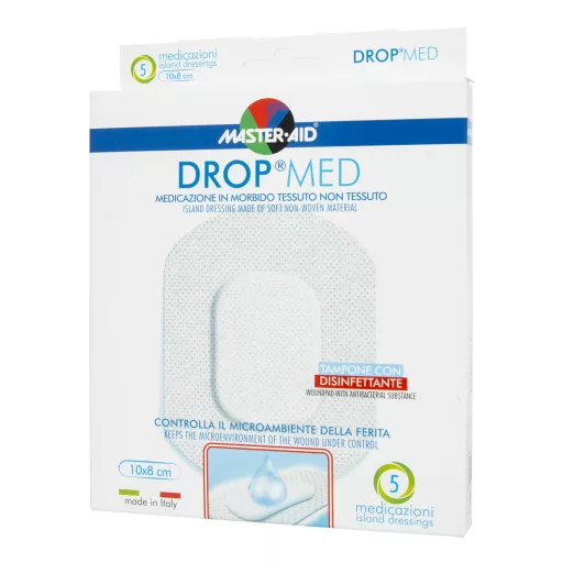 Master-Aid Dropmed extra vastag gézpárna 10 cm x 8 cm 5 db