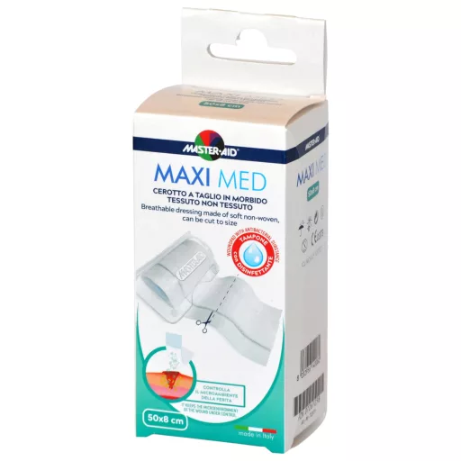 Master-Aid Maxi Med vágható sebtapasz 8 cm x 50 cm (PPH012)