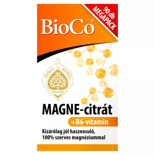 Bioco Magne-Citrát +B6-vitamin filmtabletta Megapack 90 db