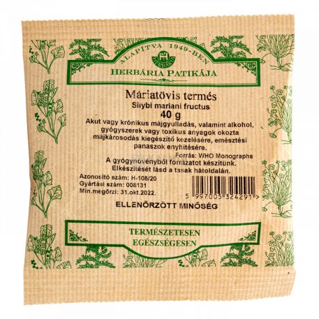 máriatövis tea herbária herbaria cnalh