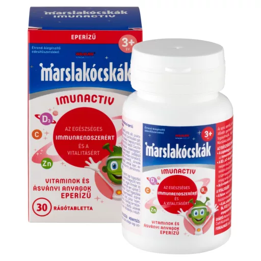Marslakócskák Imunactiv eper ízű rágótabletta 30 db