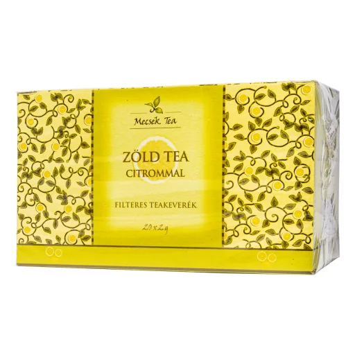Mecsek Zöld tea citrommal filteres teakeverék 20 x 2 g