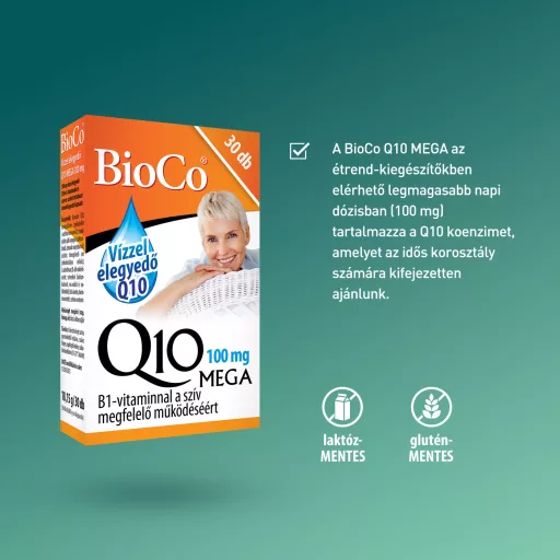 Bioco Q10 100 mg vízzel elegyedő Mega kapszula 30 db