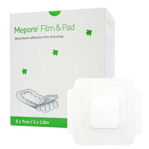 Mepore film és pad kötszer 5 x 7 cm 85 db