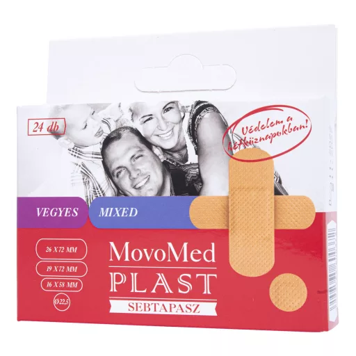 Movo Plast vegyes méretű sebtapasz 24 db