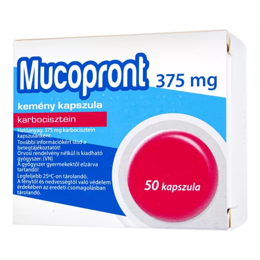 Mucopront 375 mg kemény kapszula 50 db