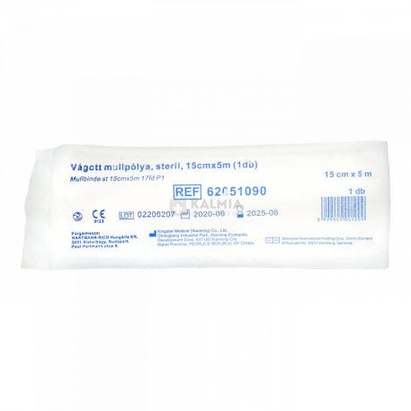 Hartmann Sterilux Steril vágott mullpólya 15 cm x 5 m (2051091)