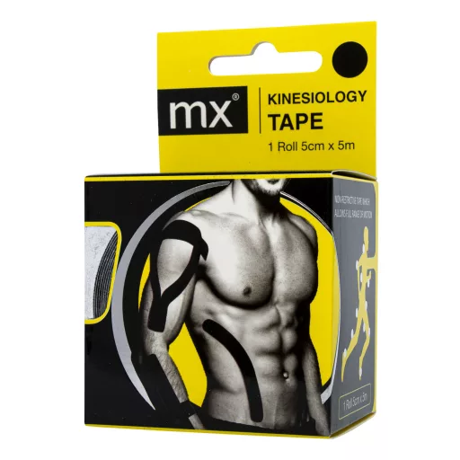 MX fekete kineziológiai tapasz 5 cm x 5 m