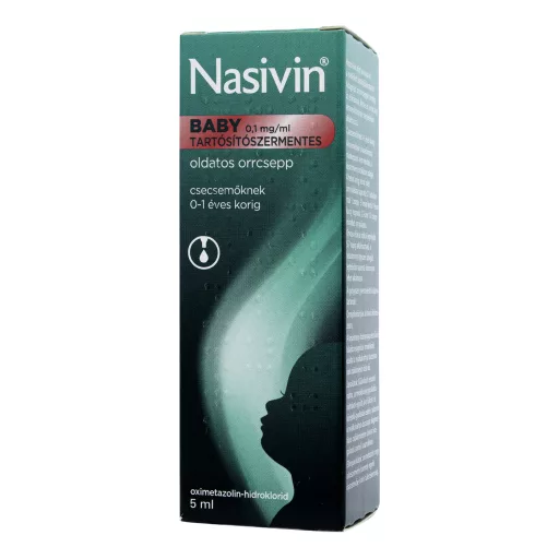 Nasivin Baby 0,1 mg/ml tartósítószer-mentes oldatos orrcsepp 5 ml