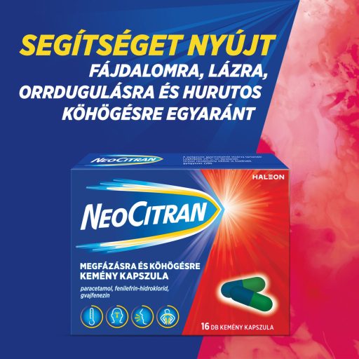 Neo Citran megfázásra és köhögésre kemény kapszula 16 db