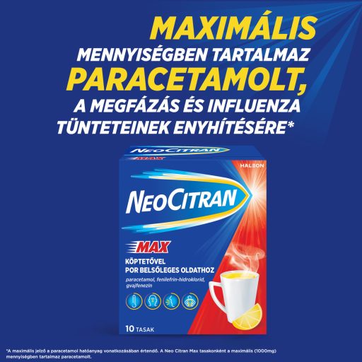 Neo Citran Max köptetővel por belsőleges oldathoz 10 db