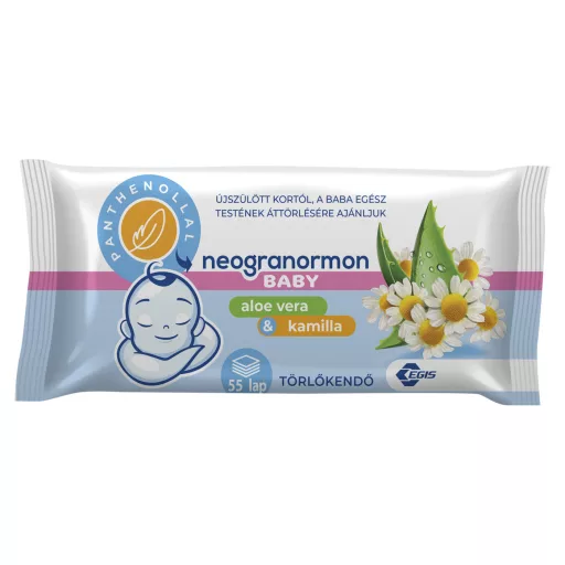 Neogranormon Baby törlőkendő aloe-kamilla 55 db