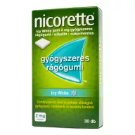 Nicorette Icy White 2 mg gyógyszeres rágógumi 30 db