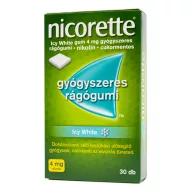Nicorette Icy White 4 mg gyógyszeres rágógumi 30 db