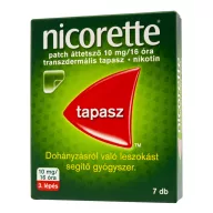   Nicorette patch áttetsző 10 mg/16 óra transzdermális tapasz 7 db