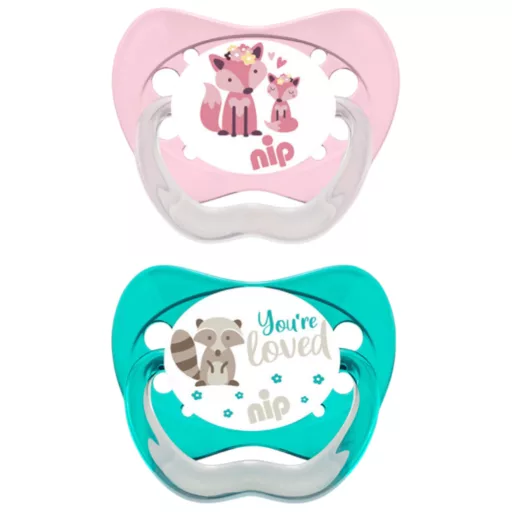 Nip Family szilikon játszócumi 0-6 hónapos korig 2db - többféle