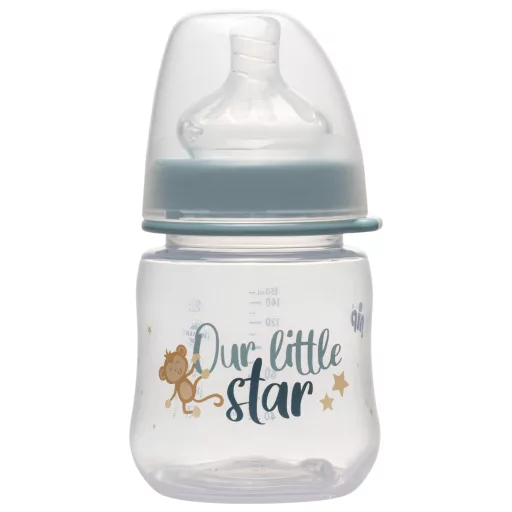 Nip PP széles szájú cumisüveg fiúknak 150 ml