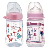 Nip széles szájú cumisüveg 0+ kólika gátló cumival 260 ml