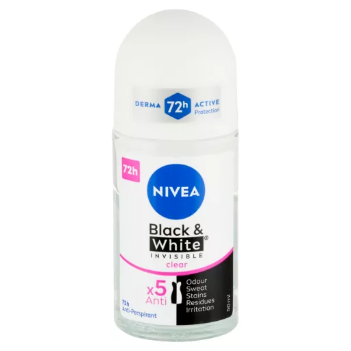 Nivea Invisible for Black & White Clear deo roll-on 50 ml