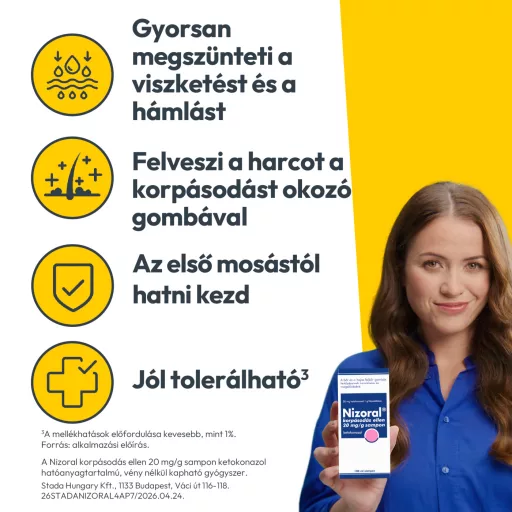 Nizoral sampon korpásodás ellen 20 mg/g 100 ml