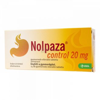 Nolpaza Control 20 mg gyomornedv-ellenálló tabletta 14 db