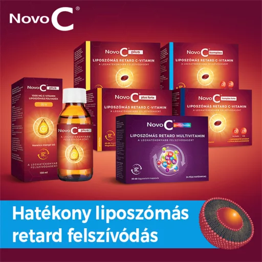 Novo C Komplex liposzómás C-vitamin +D3-vitamin +Cink kapszula 30 db