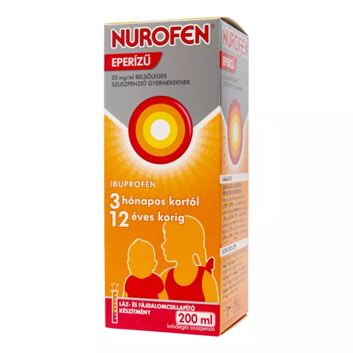 Nurofen 20 mg/ml belsőleges szuszpenzió gyermek eperízű 200 ml