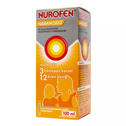 Nurofen 20 mg/ml belsőleges szuszpenzió gyermek narancs ízű 100 ml