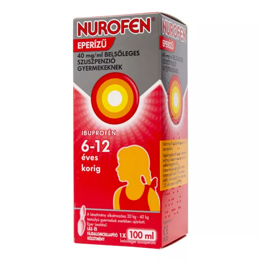 Nurofen 40 mg/ml belsőleges szuszpenzió gyermek eperízű 100 ml