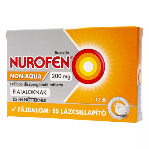 Nurofen Non-Aqua 200 mg szájban diszpergálódó tabletta 12 db