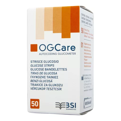 OG Care vércukorszintmérő tesztcsík 50 db