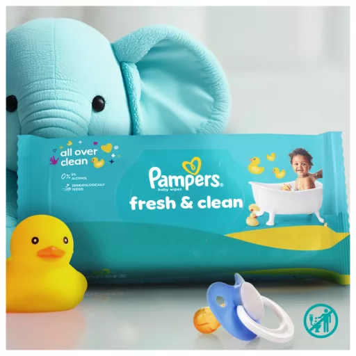 Pampers Fresh Clean törlőkendő 52 db
