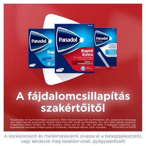 Panadol Rapid Extra 500 mg/65 mg filmtabletta 24 db